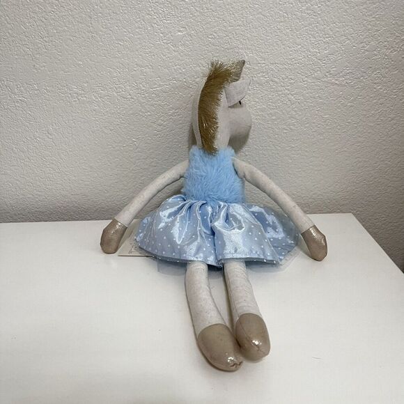 Orange Tree Toys Kids Blue Unicorn Ballerina Rag Doll Plush Tutu 20" NWT - Picture 15 of 16